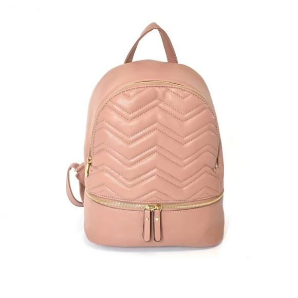 Charming Charlie Handbags - Zigzag Quilted Backpack